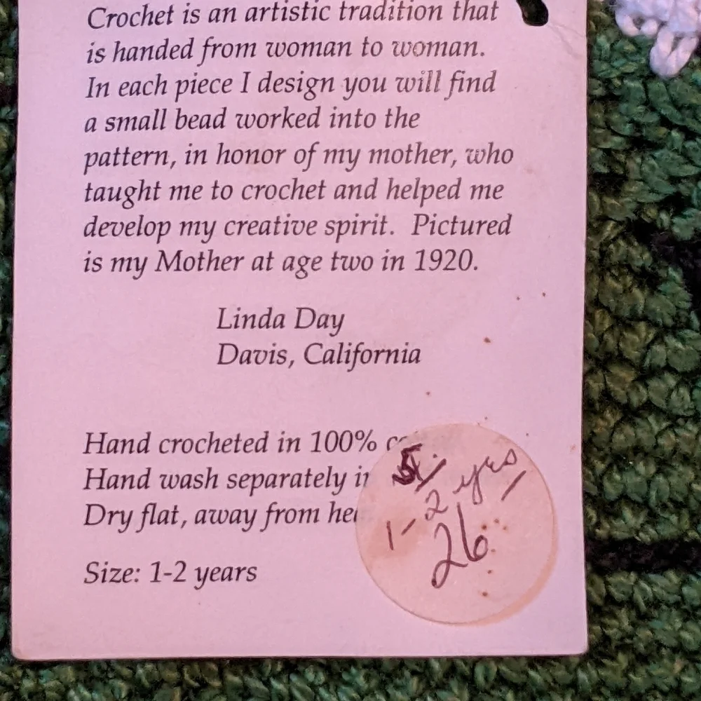 Handmade Crocheted Hat